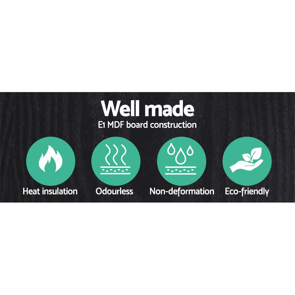 Floor Lamp 3 Tier Shelf Storage LED Light Stand Home Room Pattern - Black-Home & Garden > Lighting > Floor Lamps-Nomica Living