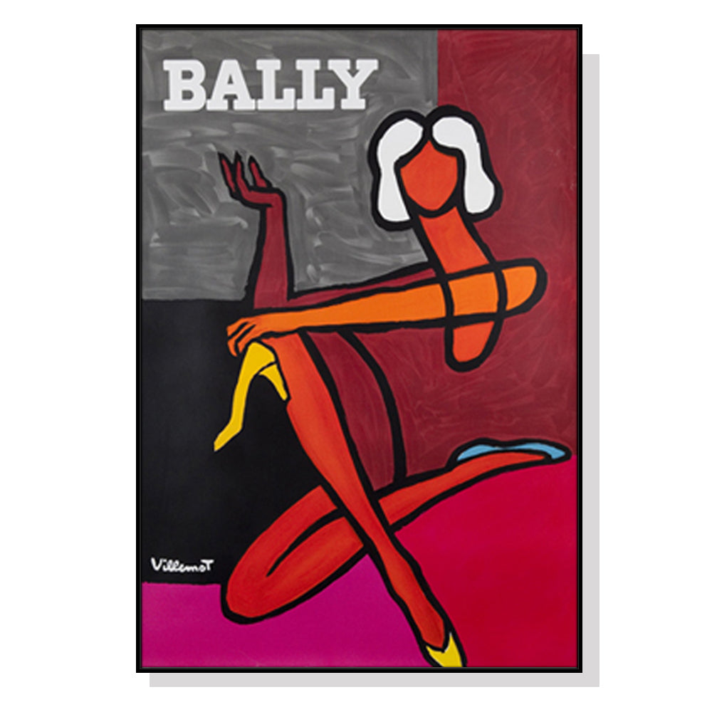 Fashion Woman Wall Art – 80cm x 120cm Black Frame Canvas