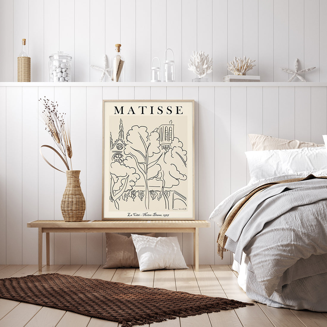 Line Art by Henri Matisse – 80x120cm Wood Frame Canvas