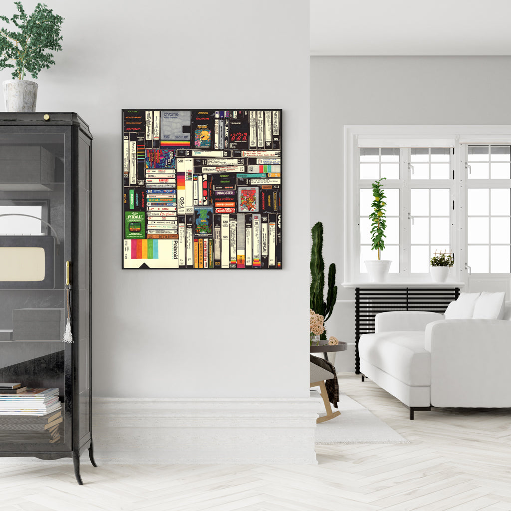Book Wall Art – 100cm x 100cm Black Frame Canvas