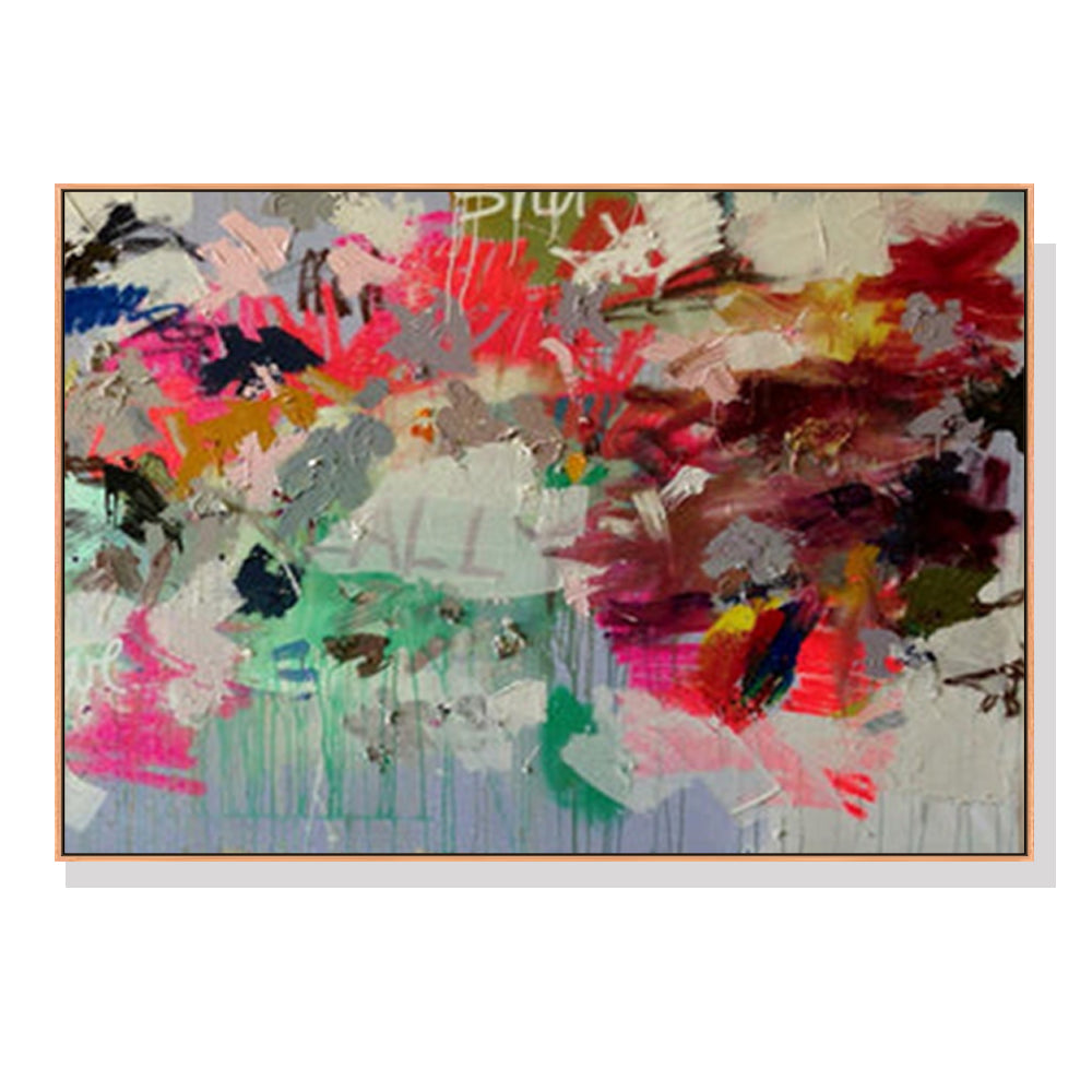 Abstract Free Flow Wall Art – 80x120cm Wood Frame Canvas