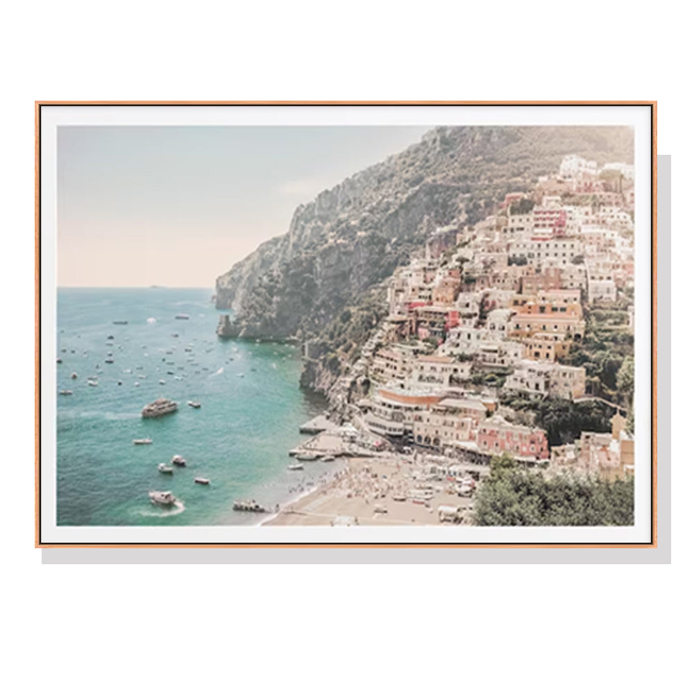 Italy Amalfi Coast Wall Art – 80x120cm Wood Frame Canvas