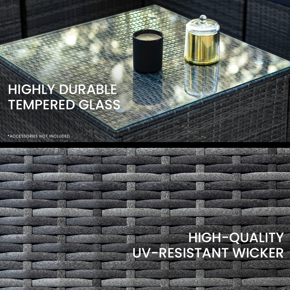 5-Seater Grey Modular Outdoor Lounge Set