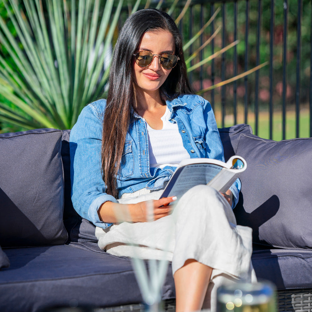 5-Seater Grey Modular Outdoor Lounge Set