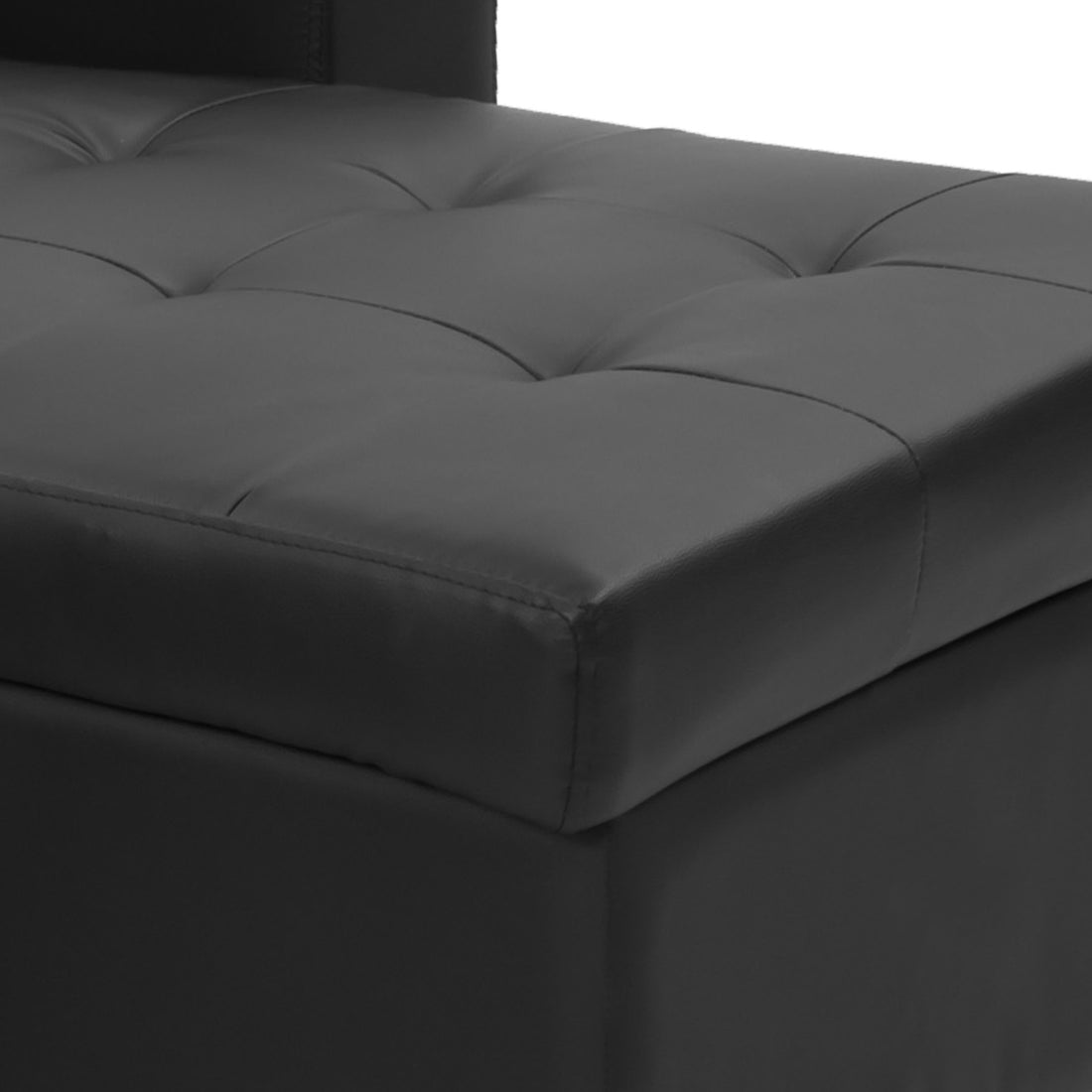 Corner Sofa L-Shaped Linen Modular Lounge with Storage - Grey-Furniture > Sofas > Sofas & Sofa Beds-Nomica Living