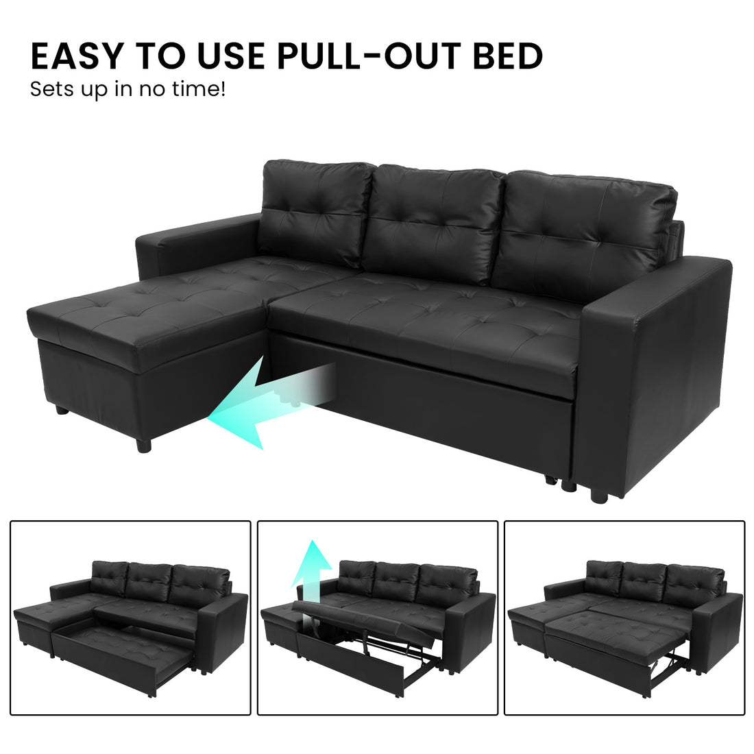 Corner Sofa L-Shaped Linen Modular Lounge with Storage - Grey-Furniture > Sofas > Sofas & Sofa Beds-Nomica Living