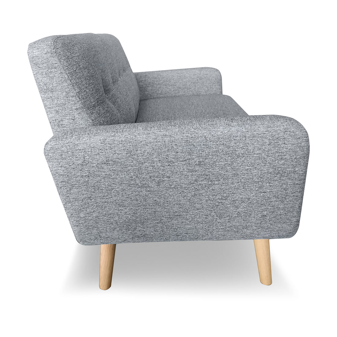 6-Seater Linen Sofa Set - Light Grey-Furniture > Sofas > Sofas & Sofa Beds-Nomica Living