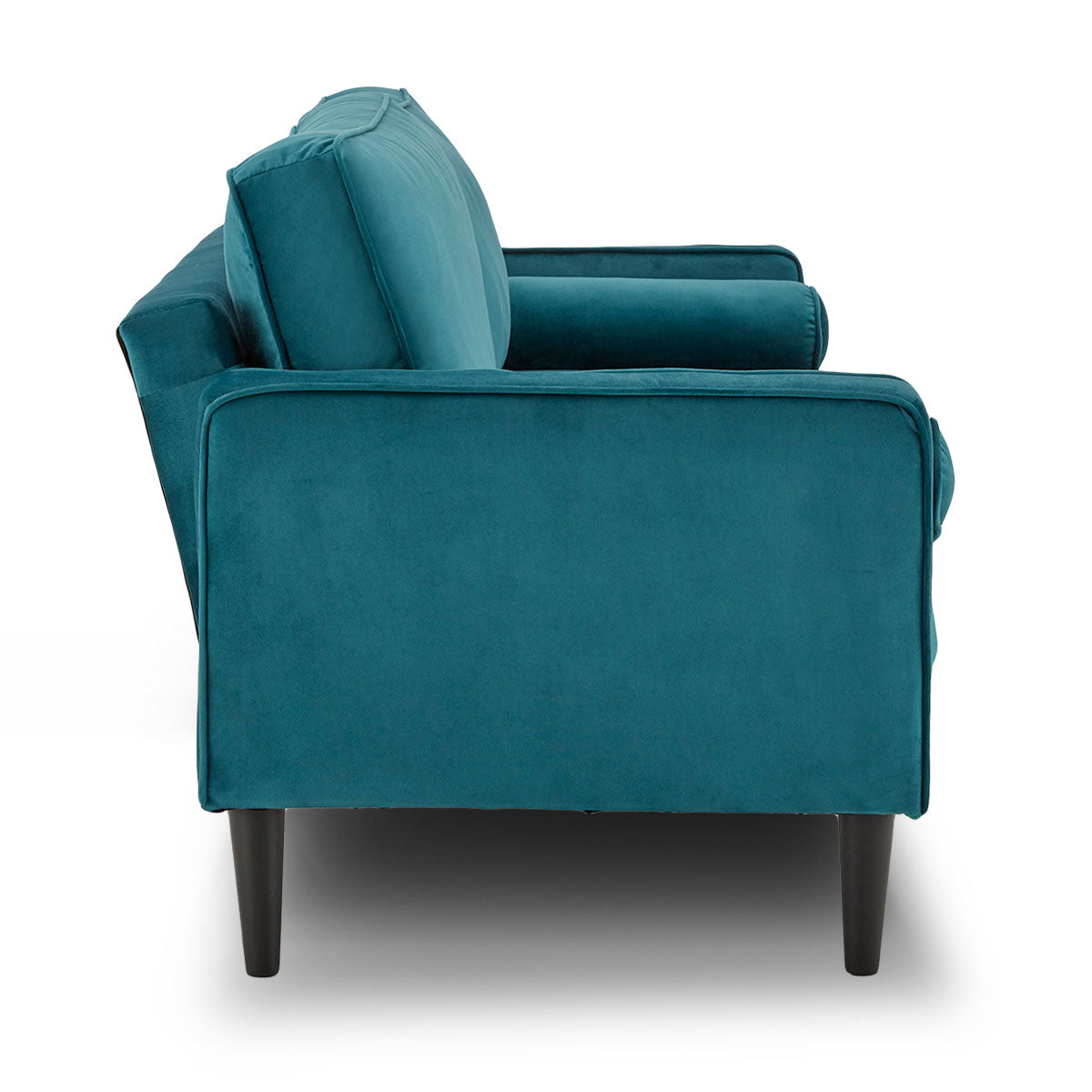Faux 3-Seater Velvet Sofa Bed Couch Furniture Lounge Suite - Blue-Furniture > Sofas > Sofas & Sofa Beds-Nomica Living