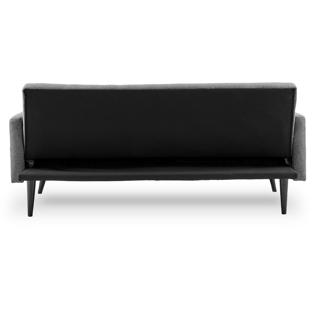 Tufted 3-Seater Faux Linen Sofa Bed with Armrests - Light Grey-Furniture > Sofas > Sofas & Sofa Beds-Nomica Living