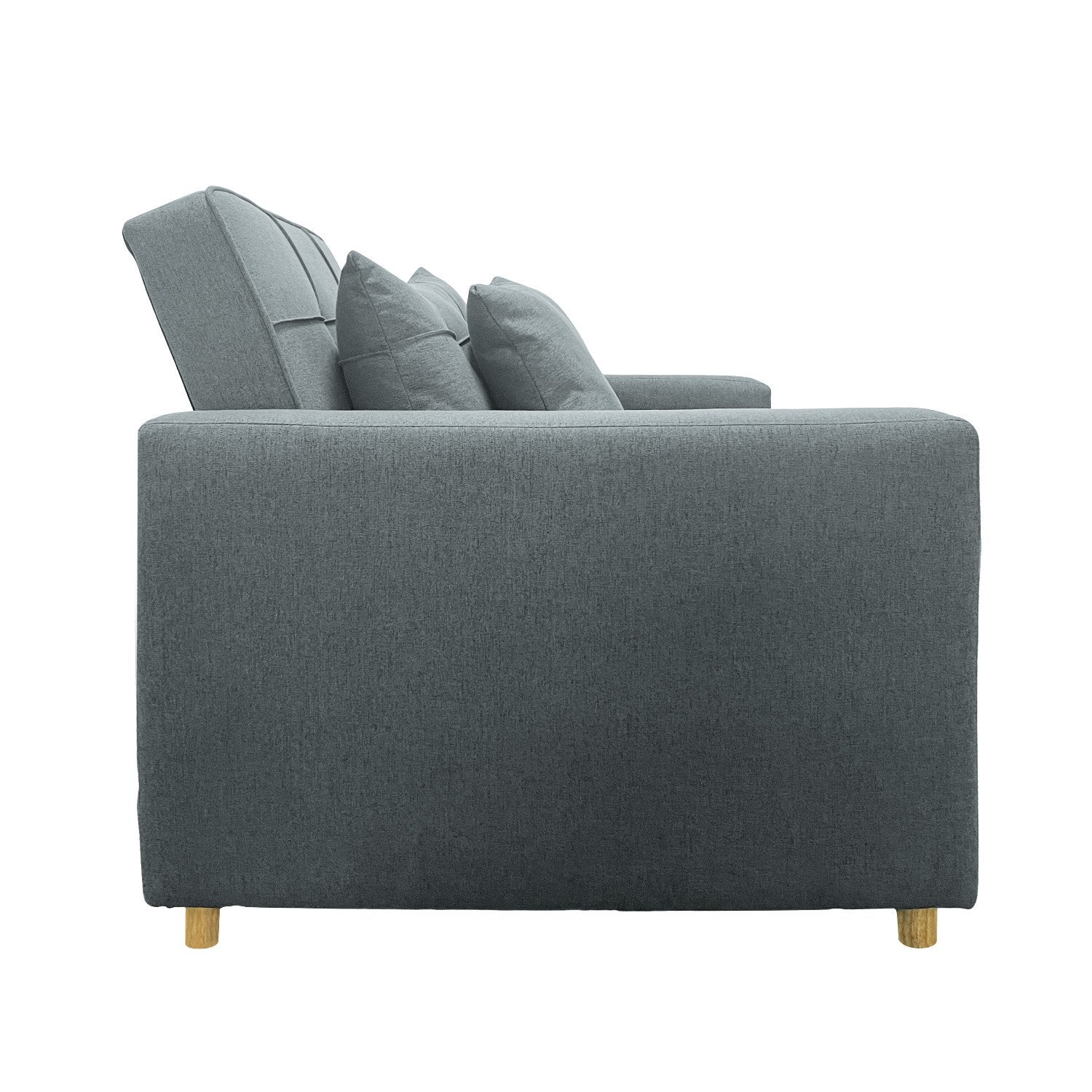 Suri 3-in-1 Convertible Sofa Chair Bed - Airforce Blue-Furniture > Sofas > Sofas & Sofa Beds-Nomica Living
