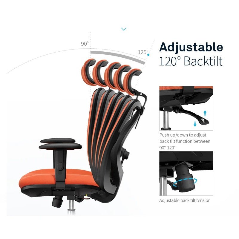 Sihoo M18 Ergonomic Office Chair - Black-Furniture > Office > Office & Desk Chairs-Nomica Living