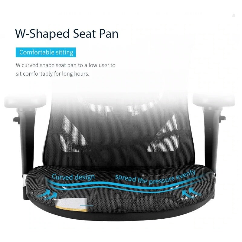 Sihoo M57 Ergonomic Office Chair - Black-Furniture > Office > Office & Desk Chairs-Nomica Living