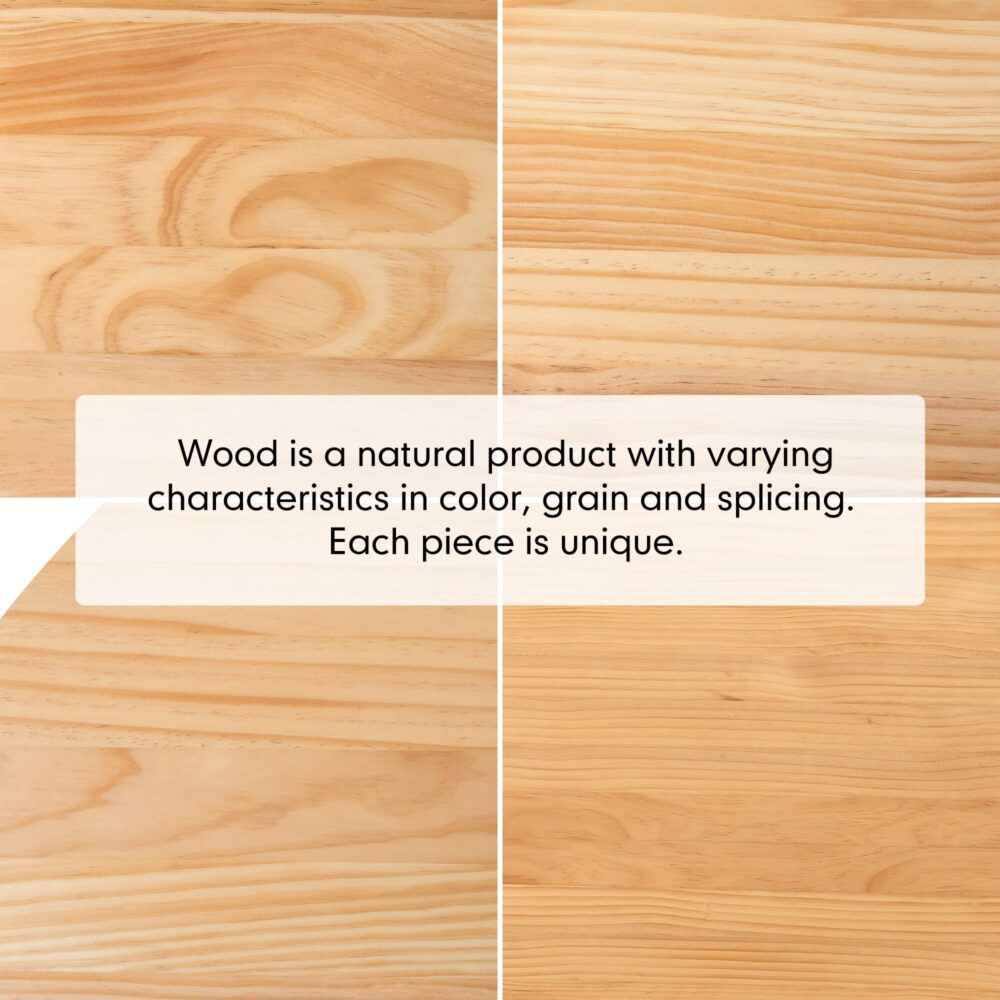 Japandi Round Dining Table - 110cm Natural Solid Wood Minimalist Design