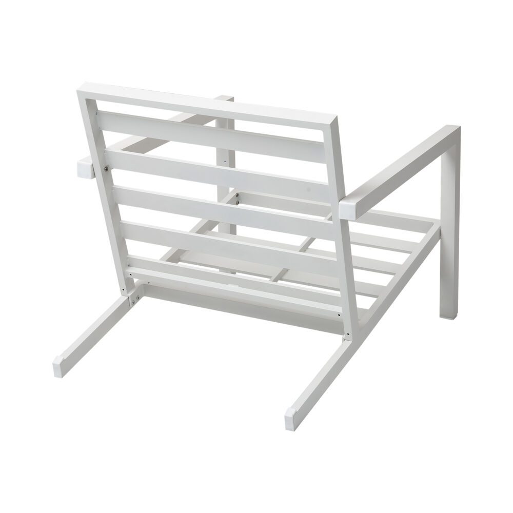 5-Piece White Outdoor Dining Furniture Set