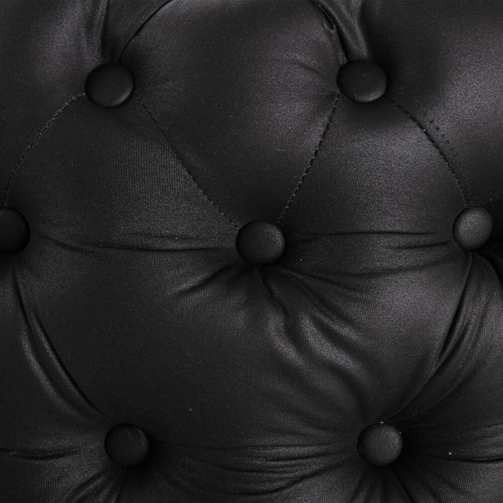 Contemporary Ottoman with Button - Leather-look-Furniture > Living Room > Ottomans & Footstools-Nomica Living