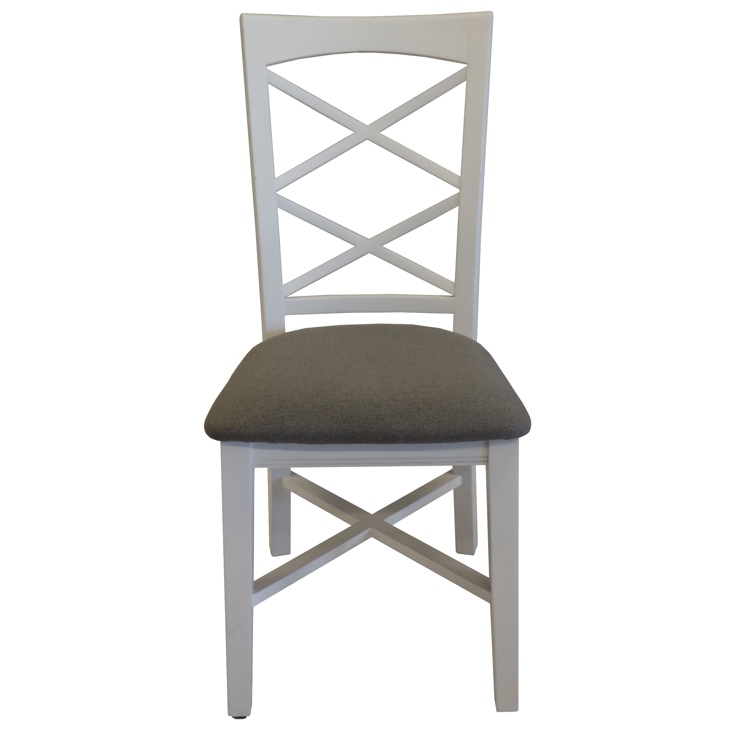 White Acacia Timber Dining Chairs (Set of 4)