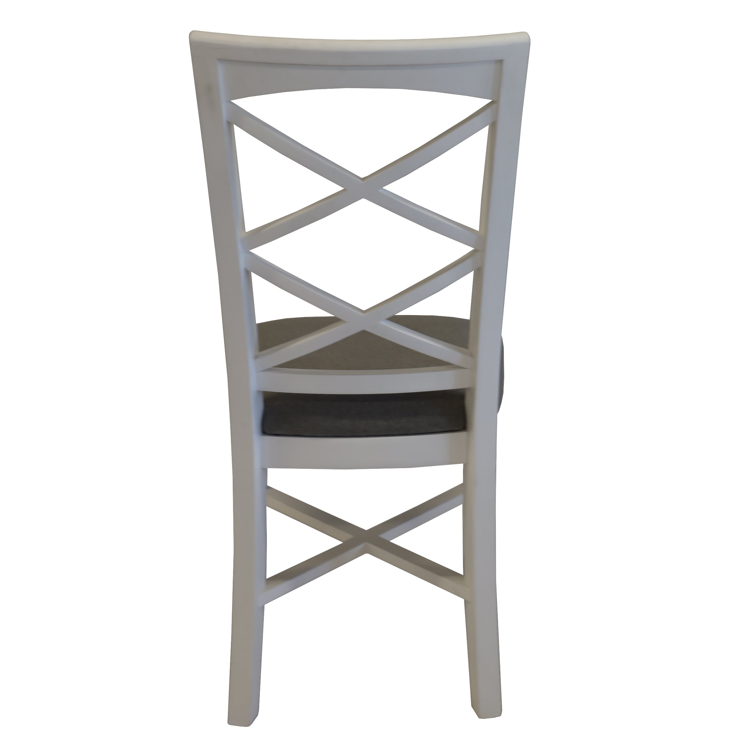 White Acacia Timber Dining Chairs (Set of 4)