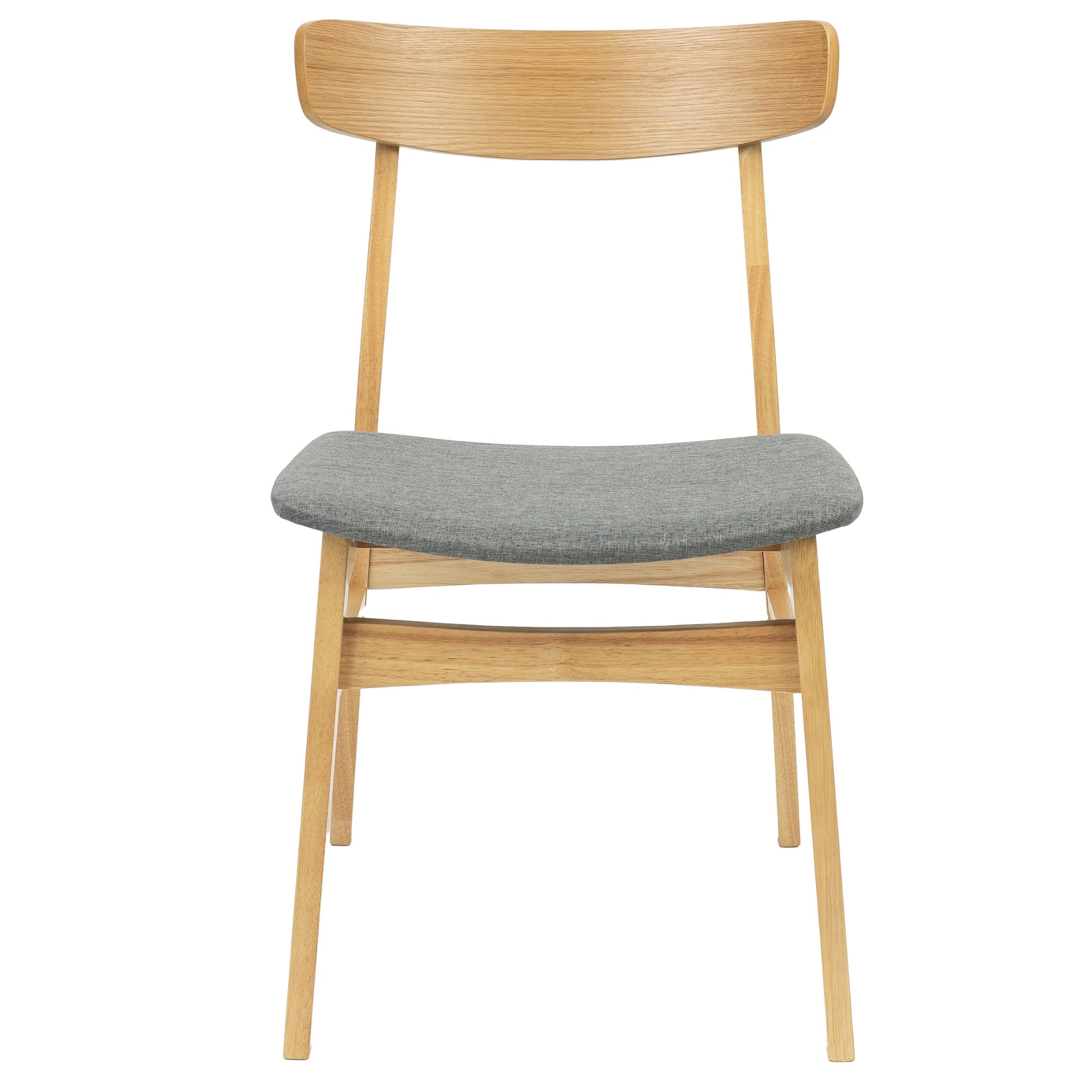 7-Piece Scandinavian Dining Set with 150cm Table and 6 Fabric Seat Chairs