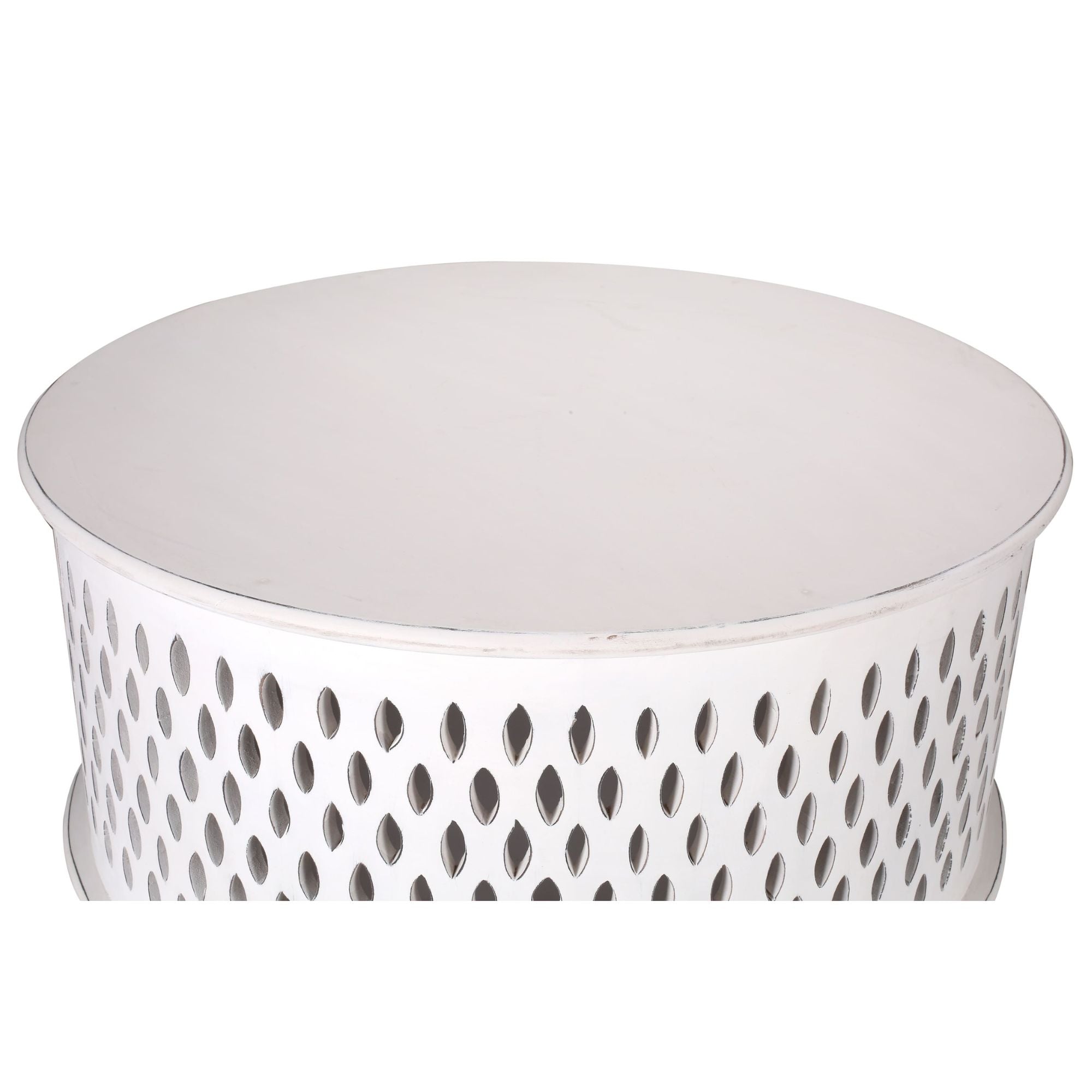 Pansy Wooden Round 80cm Coffee Table - White-Furniture > Living Room > Coffee Tables-Nomica Living