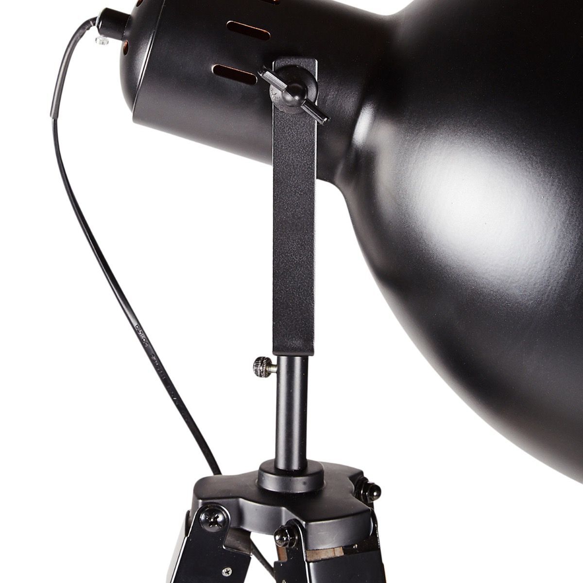 Retro Large Tripod Floor Lamp Industrial Modern Adjustable Wood Frame Light-Home & Garden > Lighting > Floor Lamps-Nomica Living