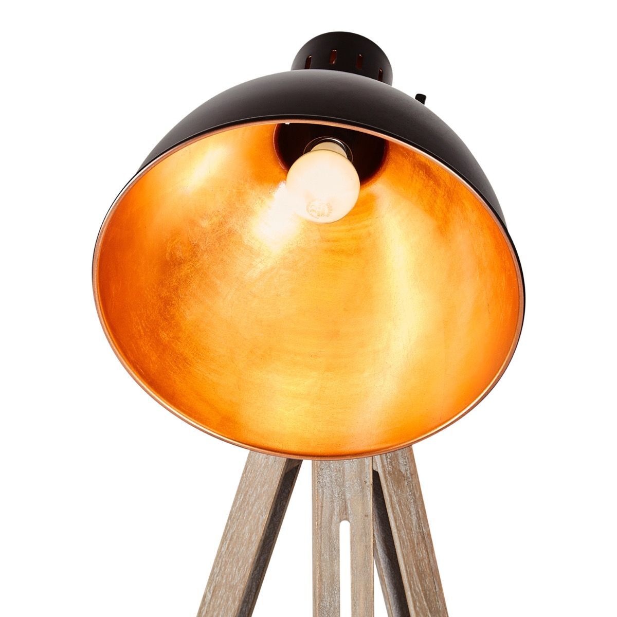Retro Large Tripod Floor Lamp Industrial Modern Adjustable Wood Frame Light-Home & Garden > Lighting > Floor Lamps-Nomica Living