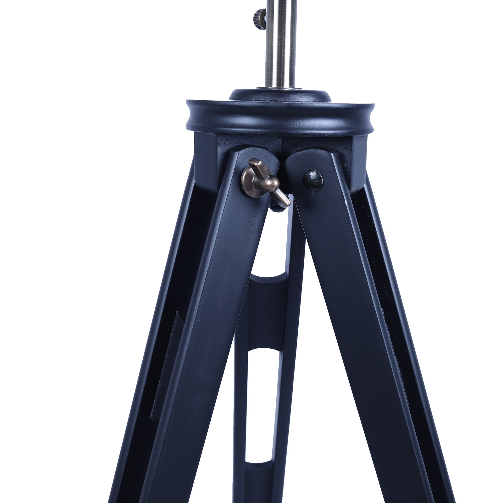 158cm Nautical Tripod Floor Lamp w Matte Black Lamp Head Searchlight Spot Light-Home & Garden > Lighting > Floor Lamps-Nomica Living