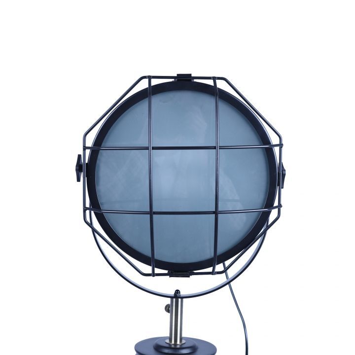 158cm Nautical Tripod Floor Lamp w Matte Black Lamp Head Searchlight Spot Light-Home & Garden > Lighting > Floor Lamps-Nomica Living