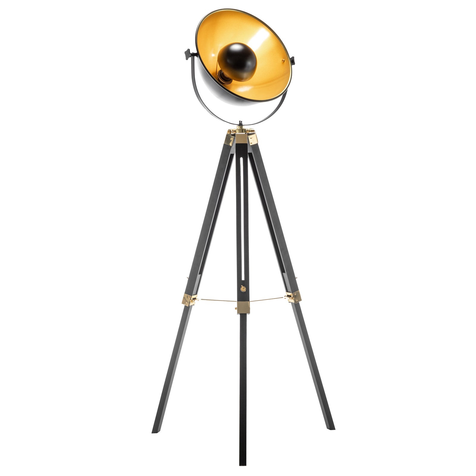 Premium Tripod Spotlight Lamp Nautical Designer Extendable Light - Matte Black-Home & Garden > Lighting > Floor Lamps-Nomica Living