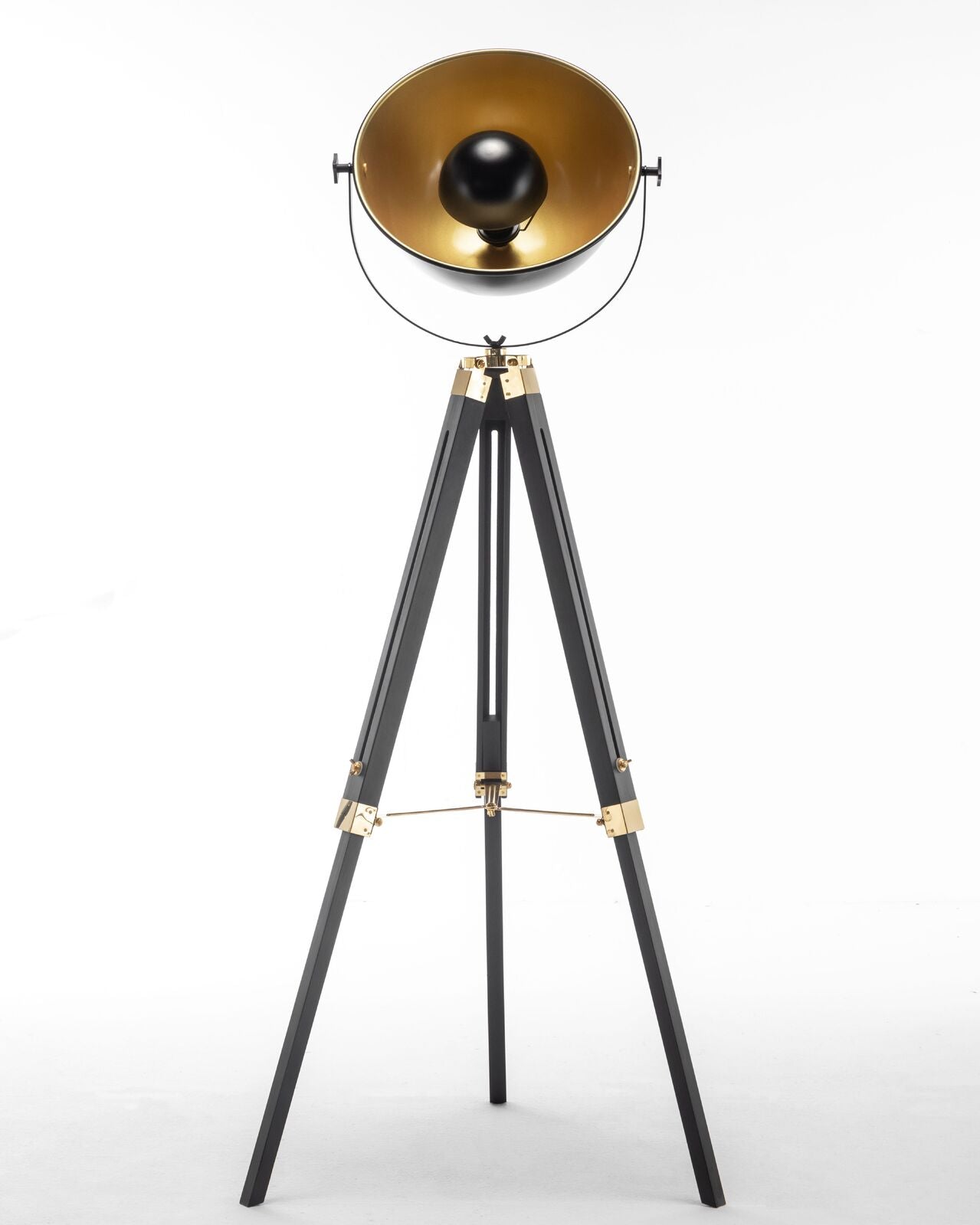 Premium Tripod Spotlight Lamp Nautical Designer Extendable Light - Matte Black-Home & Garden > Lighting > Floor Lamps-Nomica Living
