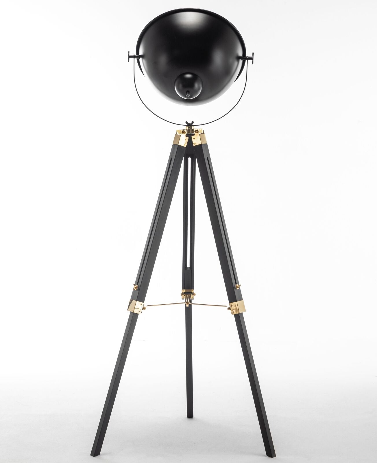 Premium Tripod Spotlight Lamp Nautical Designer Extendable Light - Matte Black-Home & Garden > Lighting > Floor Lamps-Nomica Living