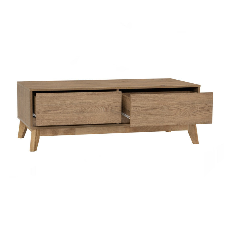 Hirado Coffee Table with Storage Drawers - Natural Finish-Furniture > Living Room > Coffee Tables-Nomica Living