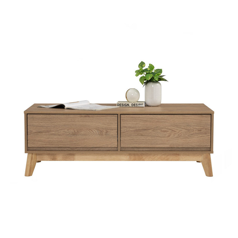 Hirado Coffee Table with Storage Drawers - Natural Finish-Furniture > Living Room > Coffee Tables-Nomica Living