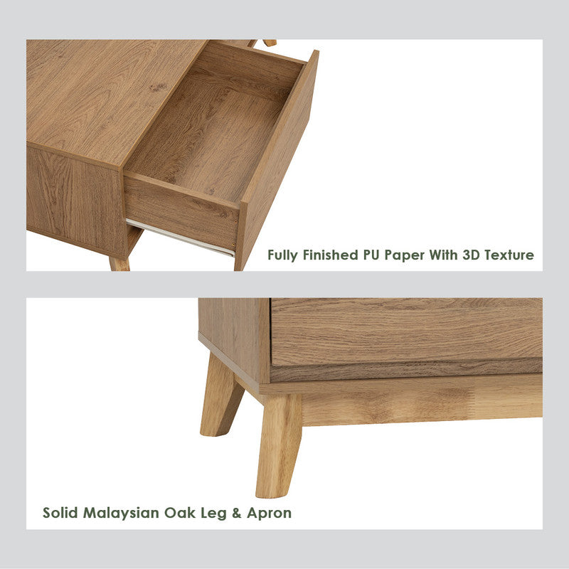 Hirado Coffee Table with Storage Drawers – Cocoa Finish-Furniture > Living Room > Coffee Tables-Nomica Living