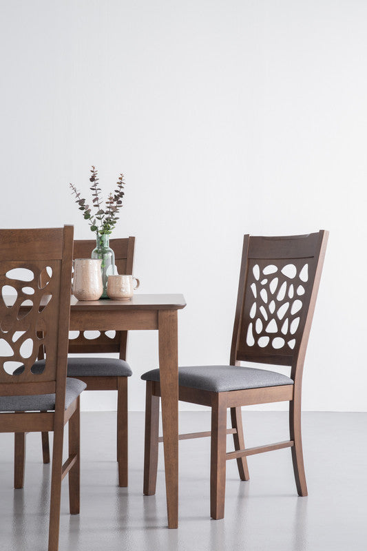 7-Piece Dining Set with Cocoa Dining Table and 6 Asbel Chairs