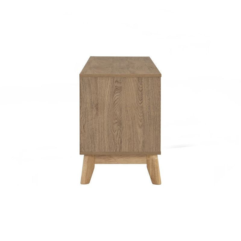 Hirado Entertainment TV Unit with Storage - Natural Wood Finish-Furniture > Living Room > TV Units-Nomica Living