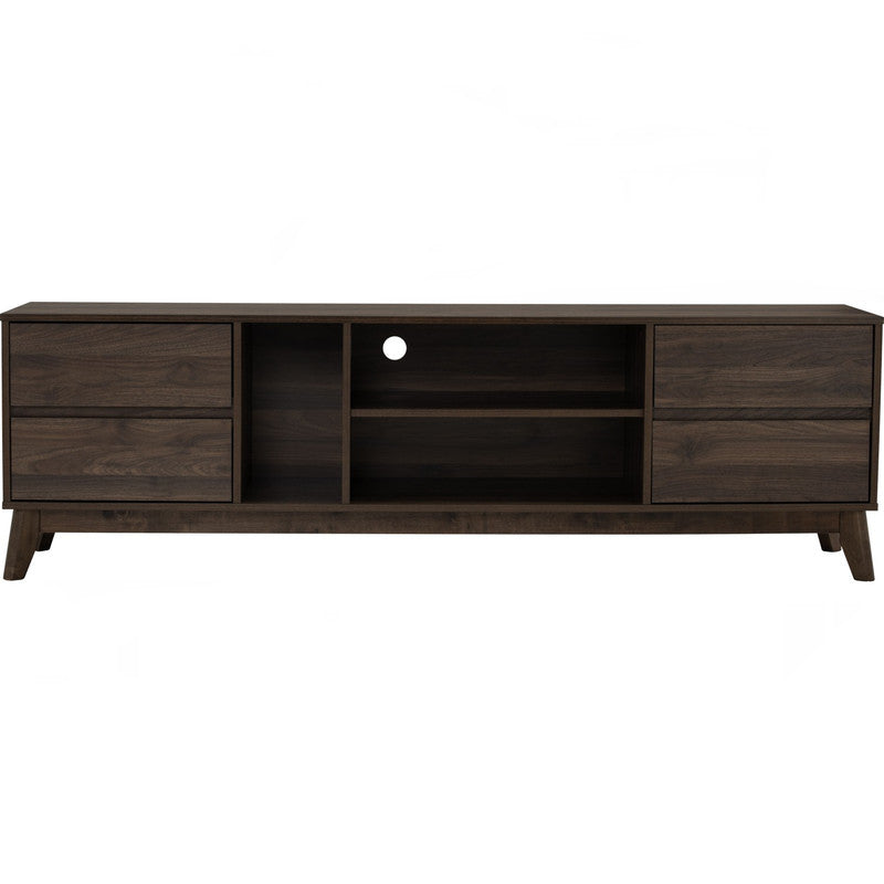 Hirado Entertainment TV Unit with Storage - Cocoa Finish-Furniture > Living Room > TV Units-Nomica Living