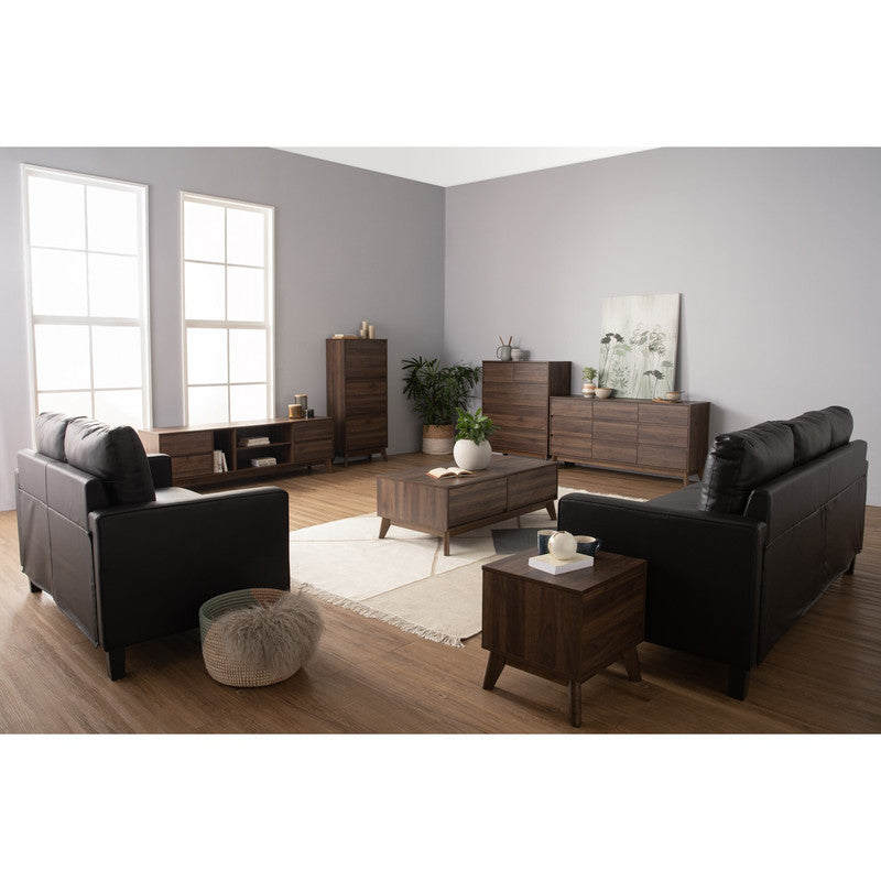 Hirado Entertainment TV Unit with Storage - Cocoa Finish-Furniture > Living Room > TV Units-Nomica Living