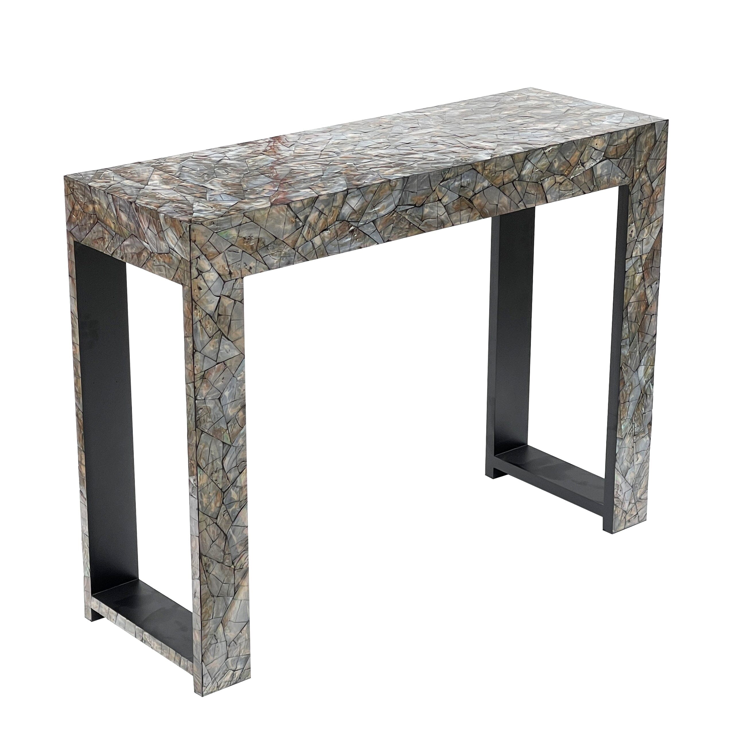 Hand Made Mother of Pearl Luxury Console Table-Furniture > Living Room > Side Tables-Nomica Living