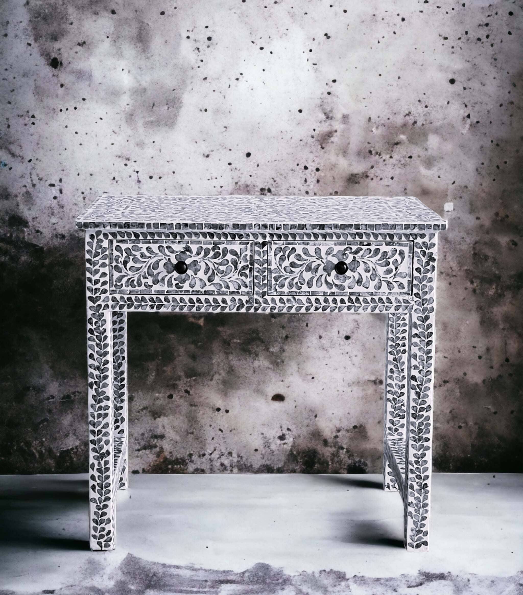 Pearl Essence Mother of Pearl Console Table-Furniture > Living Room > Side Tables-Nomica Living