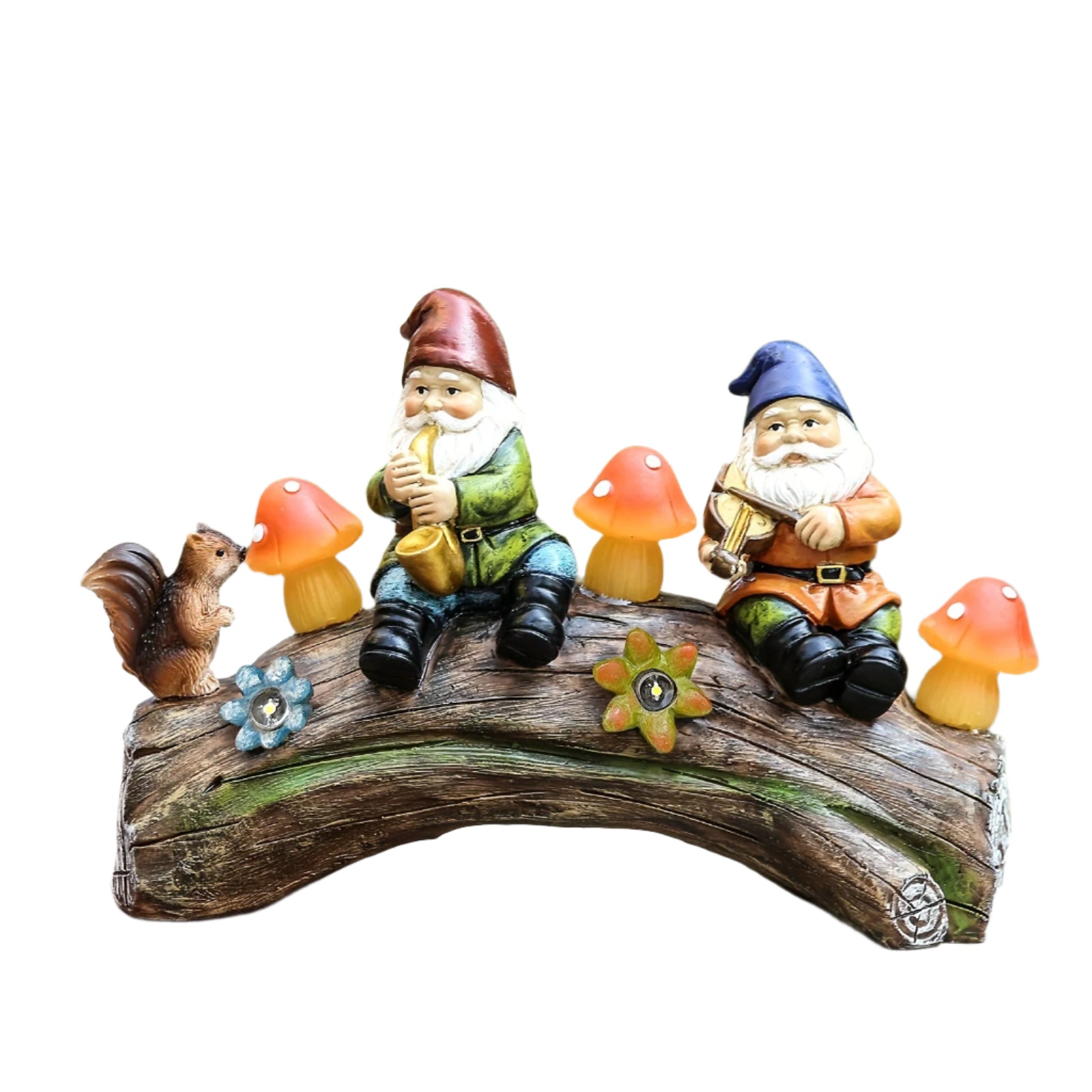 Solar-Powered LED Garden Gnome Statue
